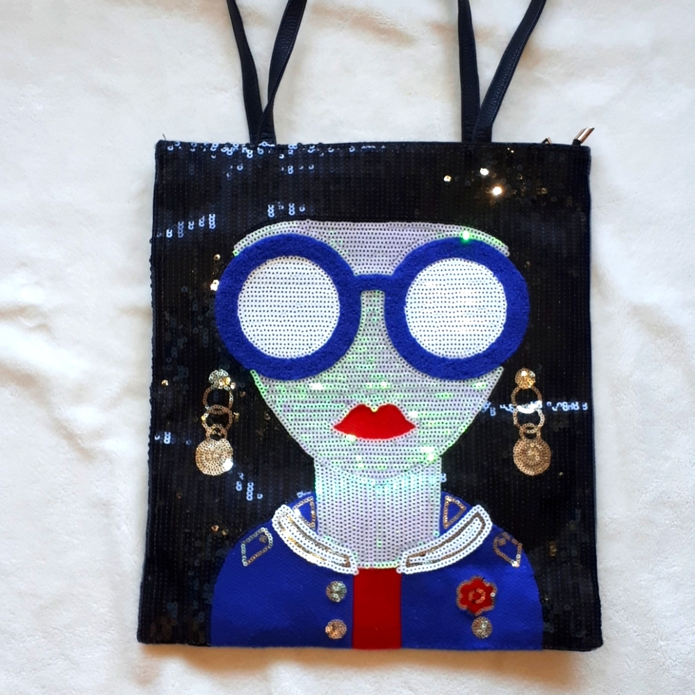 Hand decorated fancy bag